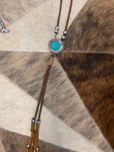 Leather Up Concho Necklace & Earring Set