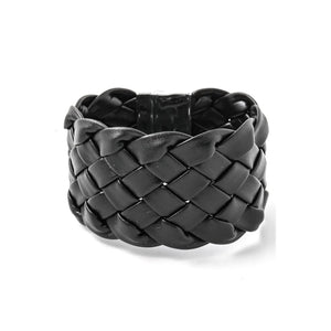 Basket Weave Leather-ish Bracelet