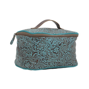 The “Boss” Embossed Leather Cosmetic Bag