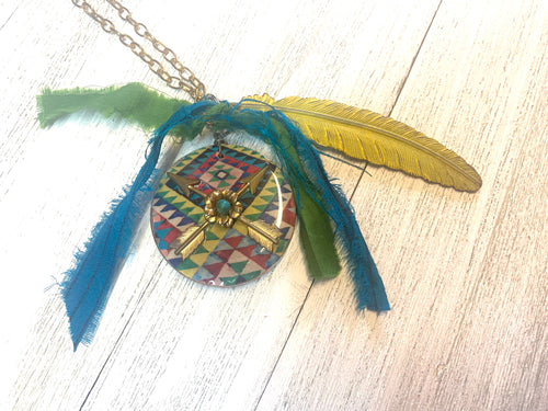 Crossed Arrows Handmade Necklace