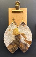 Pointed The Right Way Cowhide Earrings
