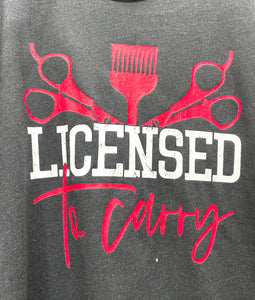 ‘Licensed To Carry’ Stylist Graphic Tee