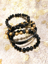 Stacked Bracelet Set In Black
