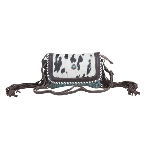 Caffeine & Fringe Cowhide Bag
