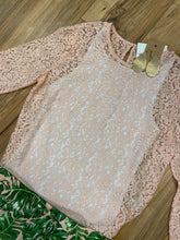 Lace 3/4 Overlay Top