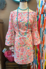 Off-Shoulder Pineapple Print Dress