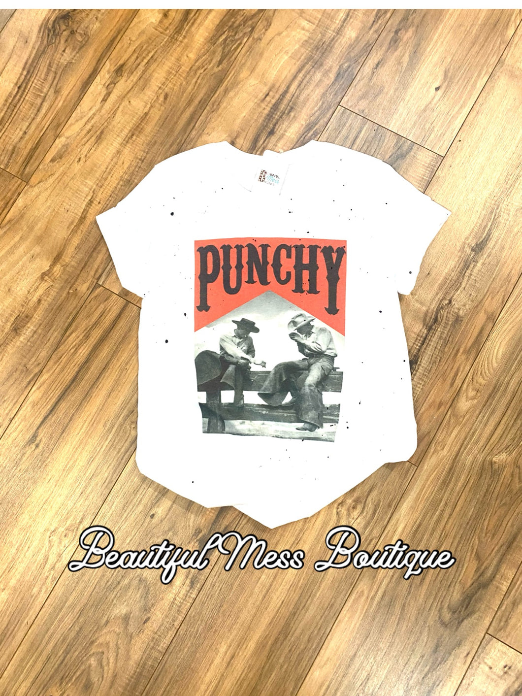 Punchy Marlboro Cowboy Graphic Inked Tee