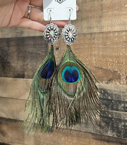 Peacock Love Earrings