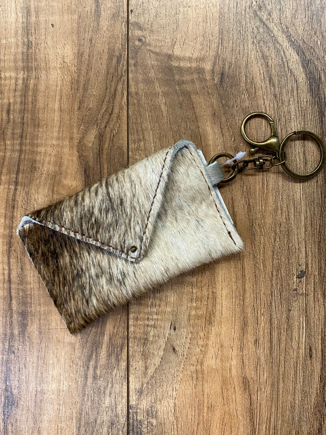 Leather Card Keychain