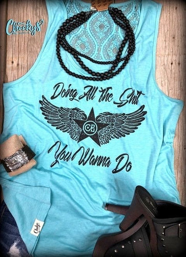 Doing All The Shit... Racerback Tank