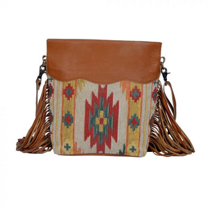 An Even Brighter Beam Tooled Leather Tote