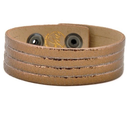 Sliced not Diced Bronze Bracelet