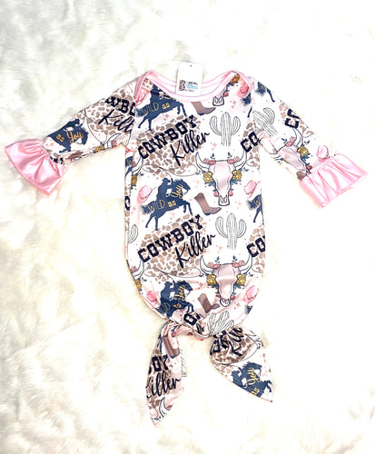 “Cowboy Killer” Baby Gown
