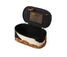 Hand Tooled Cowhide Makeup Kit