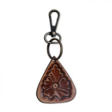 Tooled Leather Key Chain
