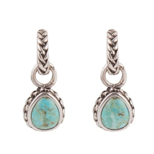 Roped Up Turquoise & Sterling SilverEarrings