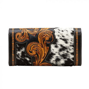 Double Down Tooled Leather Wallet