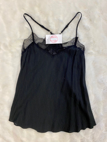 Pinstripe Lace Top Cami