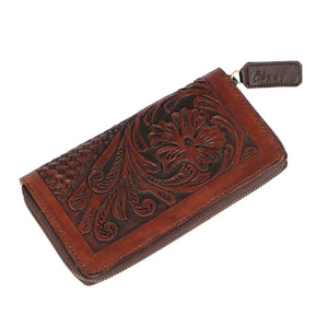 Classic Carve Tooled Leather Wallet