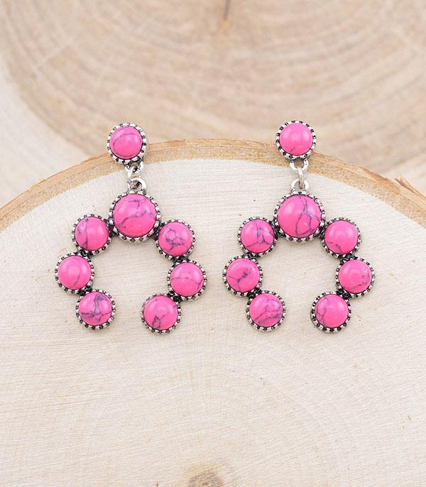 Naja Pink Squash Blossom Dangle Earrings