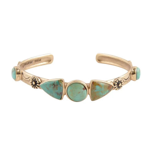 Daisy Mae Turquoise & Bronze Cuff