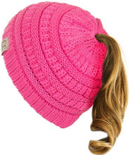 Kids’ CC Solid Messy Bun Beanie