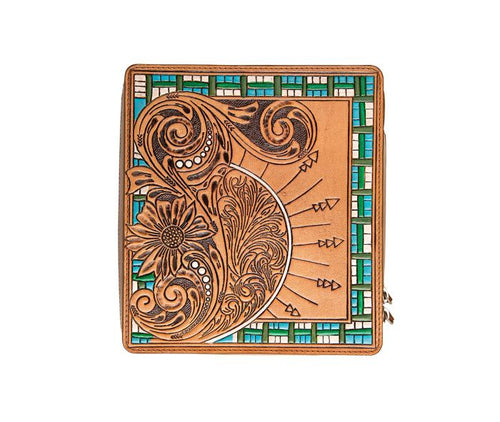 Tooled Leather Jewelry Box