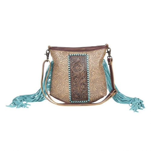 Southern Sizzle Fringe Cowhide Bag