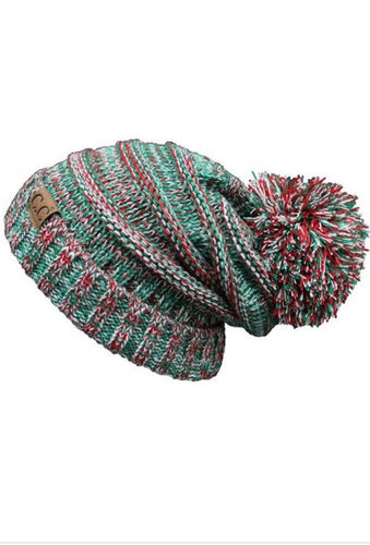 CC Christmas Pom Pom Beanie
