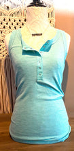 Color Blend Henley Tank